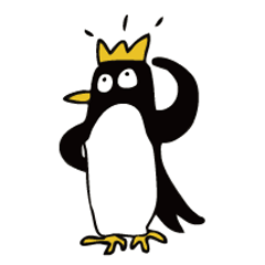 [LINEスタンプ] 【王冠ペンギン】の毎日の画像（メイン）