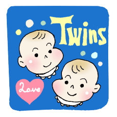 [LINEスタンプ] 双子の赤ちゃんライフの画像（メイン）