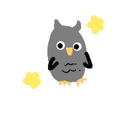 [LINEスタンプ] 可愛いフクロウ風