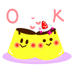 [LINEスタンプ] ぷりんとゼリースタンプ