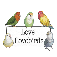 [LINEスタンプ] Love lovebirds