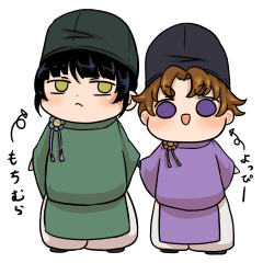 [LINEスタンプ] もちむら＆よっぴー