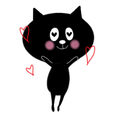 [LINEスタンプ] 黒猫ネロの日常スタンプ 3の画像（メイン）