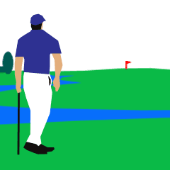 [LINEスタンプ] ゴルフスウィングの画像（メイン）