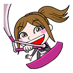 [LINEスタンプ] ウェイクGirl