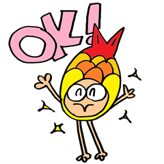 [LINEスタンプ] 魚のようなキャラのスタンプです。NO2