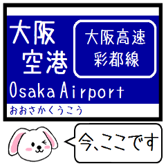 [LINEスタンプ] 大阪高速 彩都線 今この駅だよ！タレミー