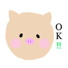 [LINEスタンプ] 顔の丸い動物スタンプ