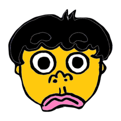 [LINEスタンプ] おかしなお顔の光太郎くん