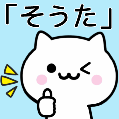 [LINEスタンプ] 【そうた】が使うねこ