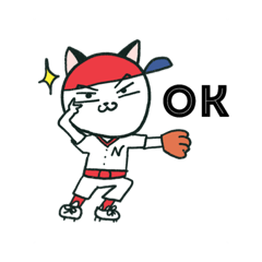 [LINEスタンプ] 野球にゃん