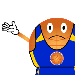 [LINEスタンプ] バスケットボールのキャラクターの画像（メイン）