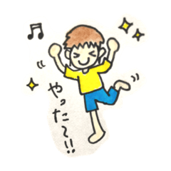 [LINEスタンプ] 兄と弟とわんこの生活。