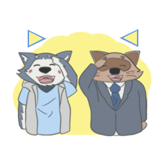 [LINEスタンプ] 三角耳の制作会社