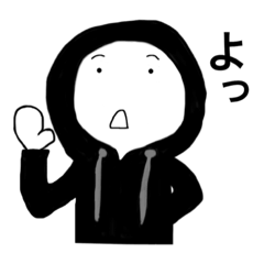 [LINEスタンプ] パーカー着てるシリーズ