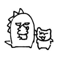 [LINEスタンプ] さえぐさザウルスといぬ No.2