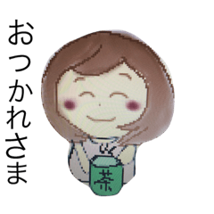 [LINEスタンプ] 普段使う女性編