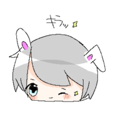 [LINEスタンプ] うさぎくん！