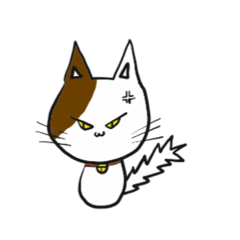 [LINEスタンプ] 地味目のねこ