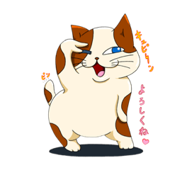 [LINEスタンプ] 猫の福太郎