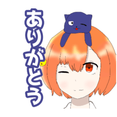 [LINEスタンプ] 白衣少女とニャンコ