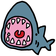 [LINEスタンプ] 癒しの海のサメくんスタンプ