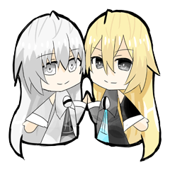 [LINEスタンプ] ゴールドとシルバージェミニ（毎日）