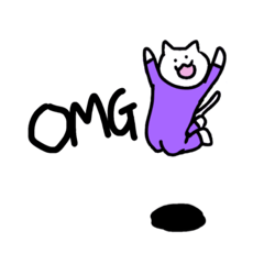 [LINEスタンプ] こねこのロキ 英語版