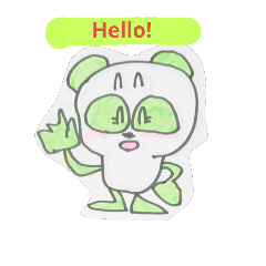 [LINEスタンプ] 緑パンダのリュウリュウ（緑緑）